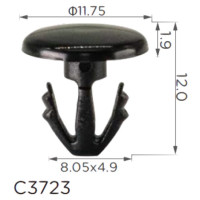 Кліпса кріплення молдингу Ford (W712792S300 4898457) C3723
