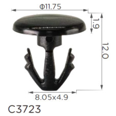 Кліпса кріплення молдингу Ford (W712792S300 4898457) C3723