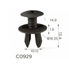 Клипса распорные Volkswagen (701867299, 701-867-299, 50359, 70186729901C, 11223) (C929)