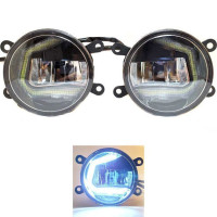 Протитуманні LED Фари круглі / Лінза з ДХО / D87мм / 12V / 6W / 6500K 2 шт