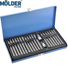 Набір біт Шестигранники та Зірочки Hex Torx Molder 40 предметів Оригінал (MT68040)