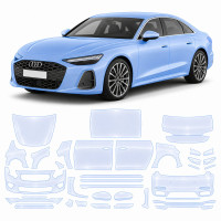 Антигравийная защитная бронепленка по лекалам для Audi A6 C9 2025- полный кузов