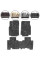 Ворсовые коврики для Mazda CX 9 2007-2016 с подпятником 5 шт (Magnum)