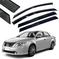 Дефлекторы окон ветровики Benke для Toyota Camry 50 / 55 2011-2018 (Гибкие Premium)