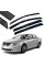Дефлектори вікон вітровики Benke для Toyota Camry 50 / 55 2011-2018 (Гнучкі Premium)