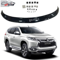 Дефлектор капоту мухобійка для Mitsubishi Pajero Sport 2016- Євро Кріплення (Vip Tuning) MSH28