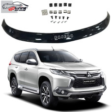 Дефлектор капоту мухобійка для Mitsubishi Pajero Sport 2016- Євро Кріплення (Vip Tuning) MSH28