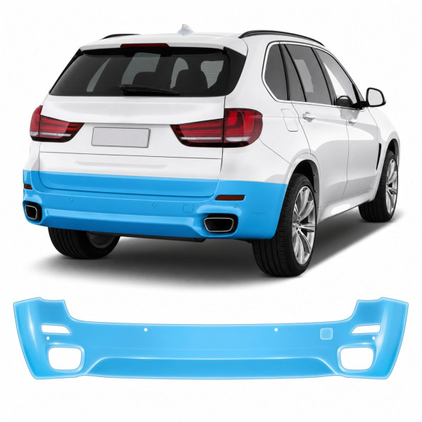 Антигравийная защитная бронепленка по лекалам для BMW X5 F15 2013-2018 - задний бампер