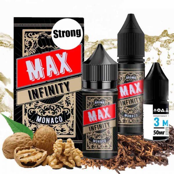 Жидкость Самозамес Flavorlab Infinity MAX 30мл 50мг Monaco Табак с орехом