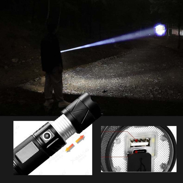 LED Ліхтарик X-Balong 50W 15 см PowerBank Повербанк (BL-G87-GT30)