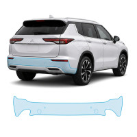 Антигравийная защитная бронепленка по лекалам для Mitsubishi Outlander IV 2021- задний бампер