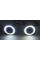 LED Fog Lights Round Lens with DRL D64mm 12V 10W 7000K White and Yellow Light 2 pcs (AG-2511 W+Y)