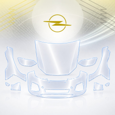 Антигравійна захисна бронеплівка за лекалами для Opel Astra L 2021- передня частина авто (капот бампер крила))