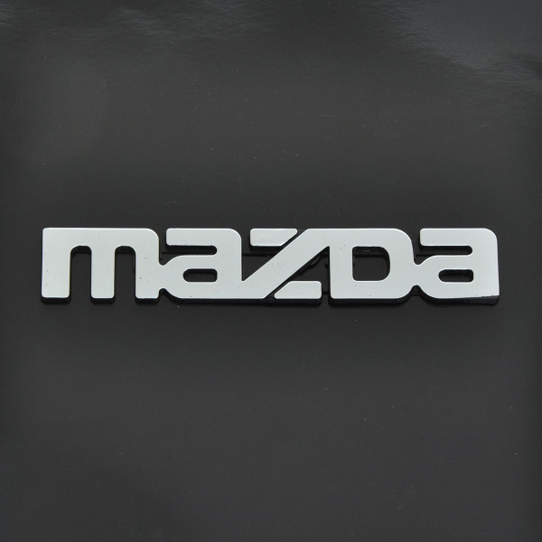 Эмблема надпись Mazda старая большая 323-626 скотч 155 x 25 мм 1991-1997 (5646)