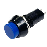 Кнопка Перемикач Без фіксації 12V (On/Off) 2 Контакт 39 мм Синя №311