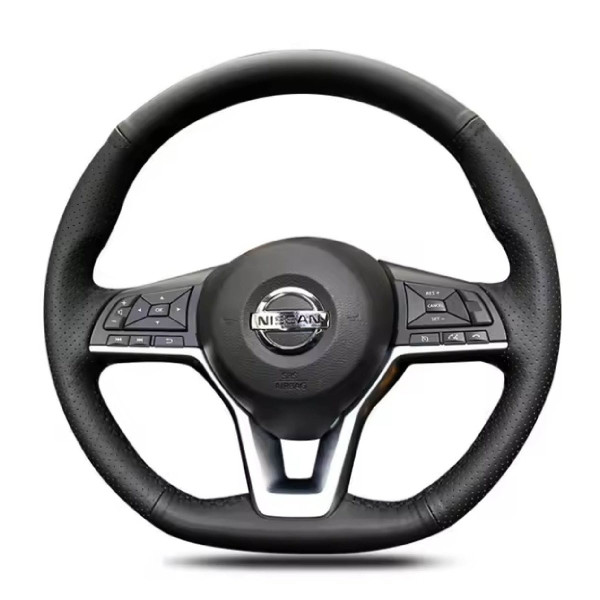 Чехол Оплетка Руля для Nissan Qashqai / X-Trail / Leaf 2019-2025 Кожа (Модельная Выкройка)