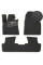 Коврики в салон EVA для Lexus RX 350 2015-2022 с подпятником Черные-Коричневый кант 5 шт