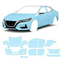 Антигравійна захисна бронеплівка за лекалами для Nissan Sentra B18 2020-2023 - повний кузов