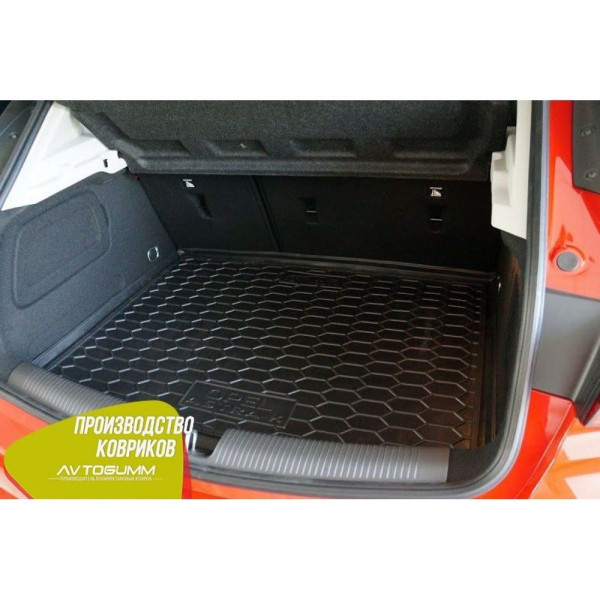 Автомобильный коврик в багажник Opel Astra K 2016- / Резиновый (Avto-Gumm)