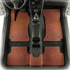Коврики в салон EVA для Audi A4 B5 1994-2001 с подпятником Коричневые 5 шт