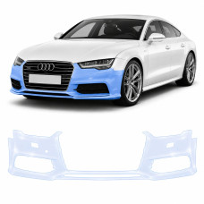 Антигравийная защитная бронепленка по лекалам для Audi A7 4G 2010-2018 - передний бампер