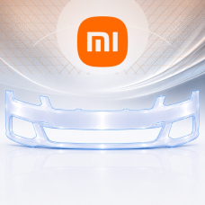 Антигравийная защитная бронепленка по лекалам для Xiaomi SU7 I 2024- передний бампер