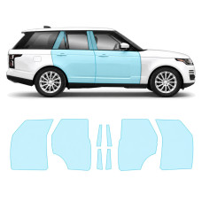 Антигравийная защитная бронепленка по лекалам для Land Rover Range Rover L405 facelift 2018-2022 - зоны дверей и стойки окон