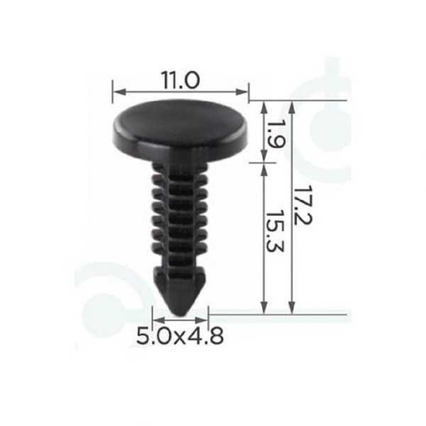 Кліпса ущільнювача дверей Ford, Chevrolet 20413107 Ford 388246S AMC 4006516 (C423)