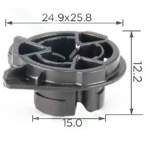 Гайки карти для обшивки салону Audi, Volkswagen, Skoda, Seat (8V0868243, 8V0-868-243, 20103) (C1868)