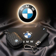 Автонабір №7 для BMW Килимок Брелок ремінцем з карабіном та чохол для автоклучів