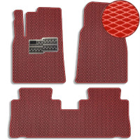 Коврики в салон EVA для Chevrolet Captiva 2006-2010 с подпятником Красные 5 шт