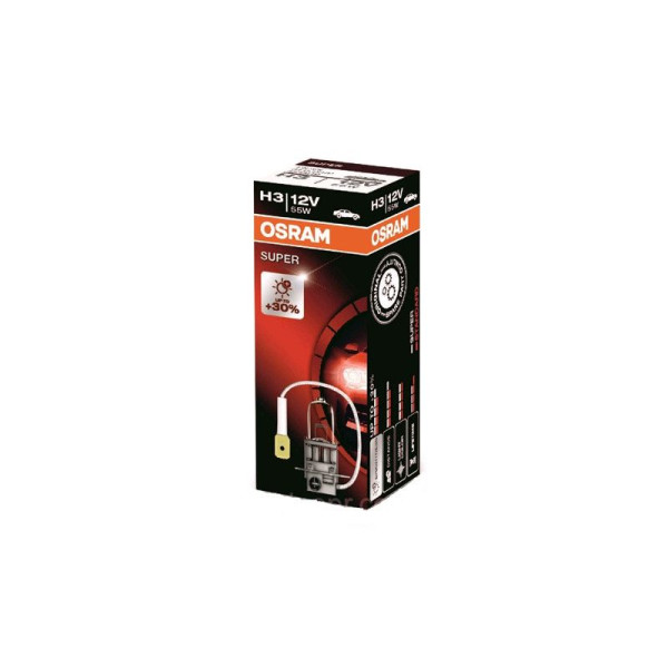 Автолампа галогенная Osram Super + 30% 12V H3 55W 1 шт (64151 SUP)