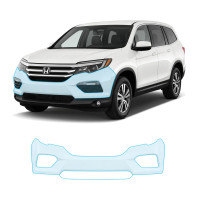 Антигравийная защитная бронепленка по лекалам для Honda Pilot III 2016-2018 - передний бампер
