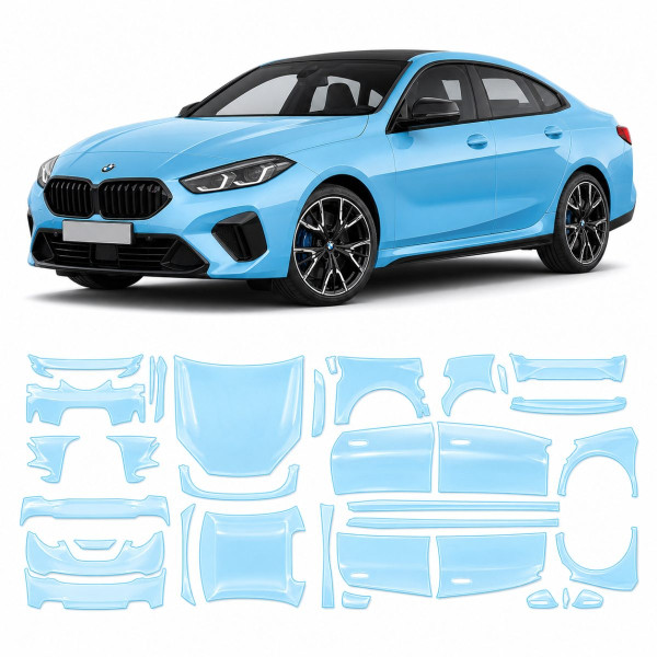 Антигравийная защитная бронепленка по лекалам для BMW 2 Series Gran Coupe F74 2025- полный кузов
