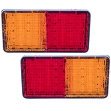 LED Задній ліхтар квадратний 50LED 10-30V 180 x 92 мм 2 шт (BL-64950)