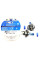 Автолампа галогенна Philips WhiteVision ultra +60% H4 60/55W 4200K W5W Blue 2 шт (12342WVUSM)