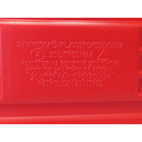 Канистра 20л Для Нефте Продуктов Плотная с лейкой Красная (Гост HDPE-02)