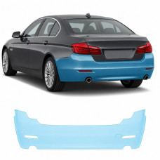 Антигравийная защитная бронепленка по лекалам для BMW 5 Series F10 facelift 2013-2017 - задний бампер