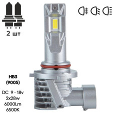 LED лампы для авто Pulso M6-HВ3 (9005) LED-chips 7535 9-18V 2x28w 6000Lm 6500K