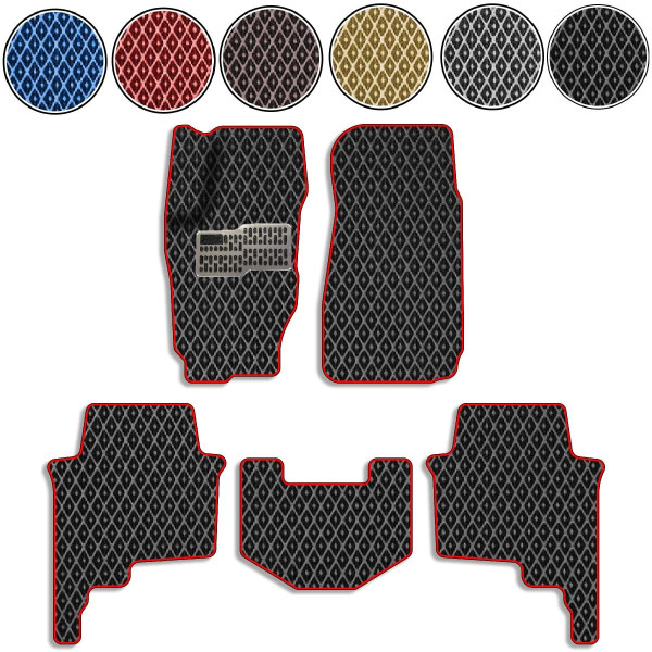 3D Коврики в салон EVA для Jeep Commander 2005-2010 с подпятником 5 шт