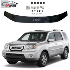 Дефлектор капоту мухобійка Honda Pilot 2009- Євро Кріплення (Vip Tuning) HD63