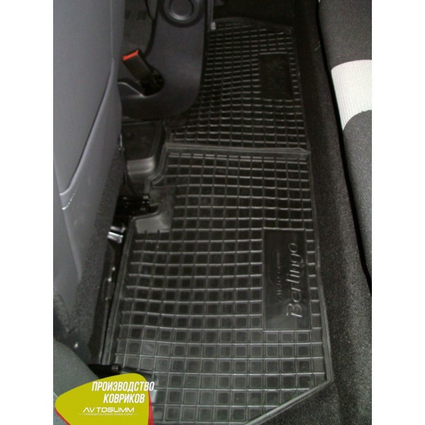 Автомобільні килимки в салон Citroen Berlingo 08-/Peugeot Partner 08- (Avto-Gumm)