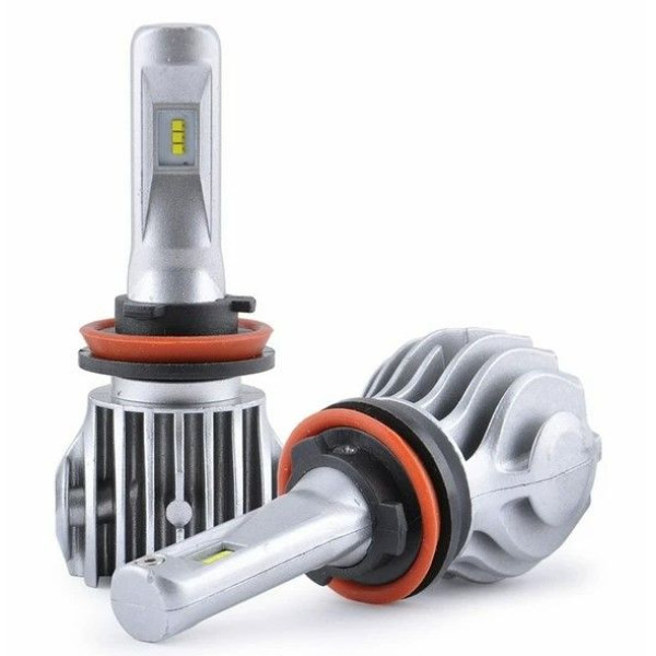 LED лампи автомобільні Solar H11 12/24V 40W 6500K 6000Lm IP65 радіатор та кулер (CANBUS з обманкою) 2 шт (8611)
