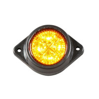 Габарит LED круглый / 24V / 5 диодов / Оранжевый 1 шт (C 16)