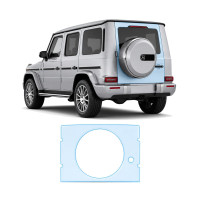 Антигравийная защитная бронепленка по лекалам для Mercedes-Benz G-Class W463 2018- зона крышки багажника