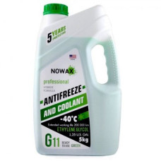 Антифриз готовый NOWAX -42°C G11 Зеленый 5 кг (NX05003)