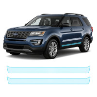 Антигравийная защитная бронепленка по лекалам для Ford Explorer (US) V 2011-2019 - нижняя зона кузова пороги