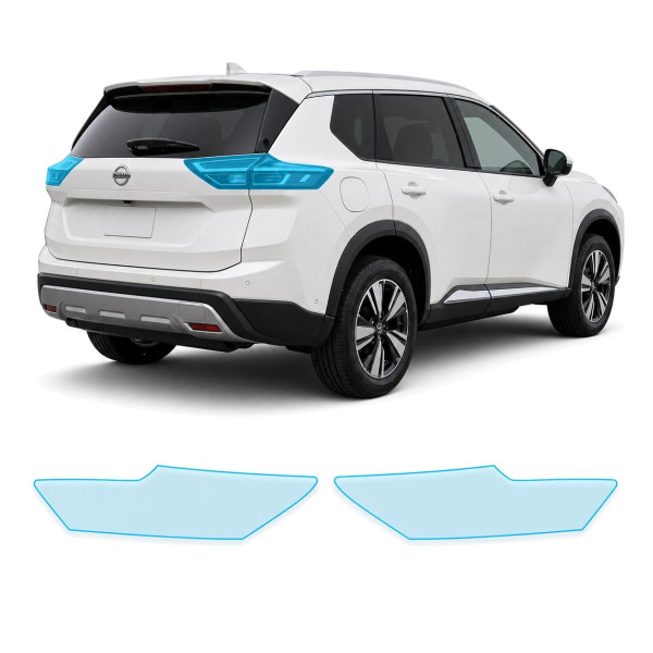Антигравийная защитная бронепленка по лекалам для Nissan Rogue / X-Trail T33 facelift 2024- задние фонари стопы